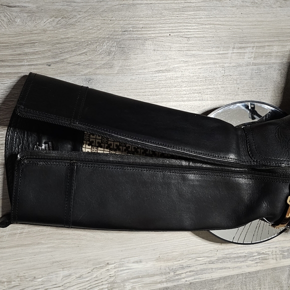 Authentic Tory Burch Kneel High Black Leather Riding Boots - Picture 14 of 16